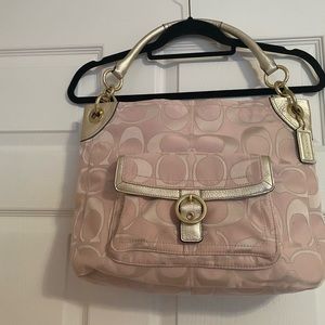 Coach purse peach, never used. Purchased new / not sure of original price